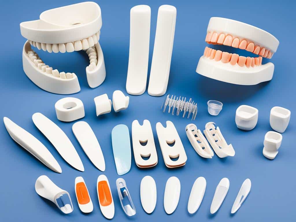 Verschiedene Typen von Aufbissschienen zur CMD-Behandlung vom Zahnarzt